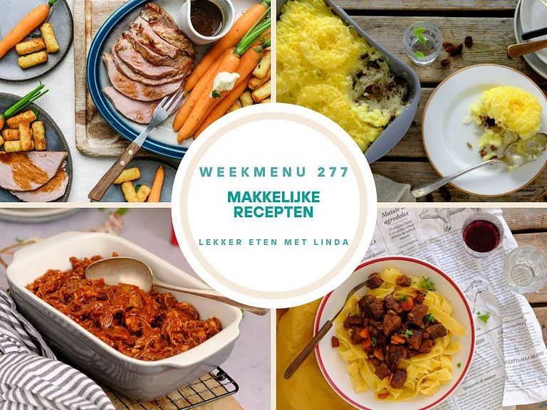 Weekmenu makkelijke recepten 277
