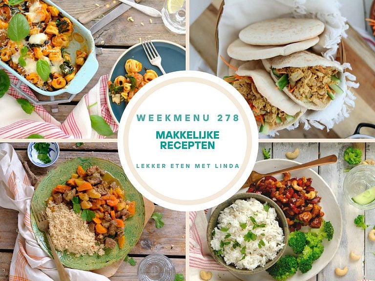 Weekmenu makkelijke recepten 278