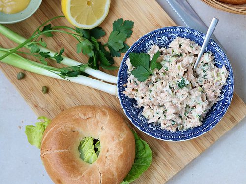 Zalmsalade maken