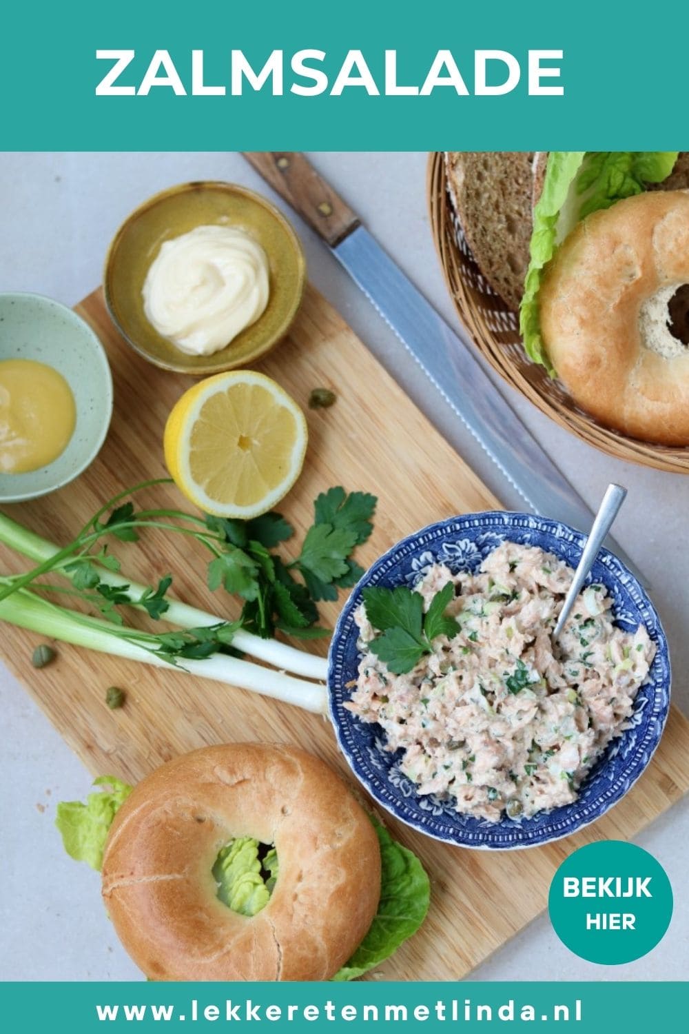 Zalmsalade maken uit blik