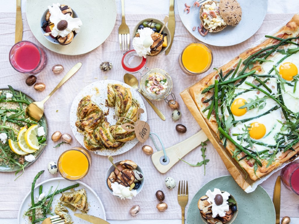 Paas recepten van paasontbijt, paasbrunch tot paasdiner.