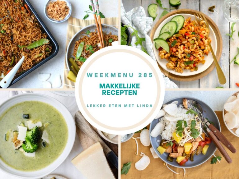 Weekmenu makkelijke recepten 285