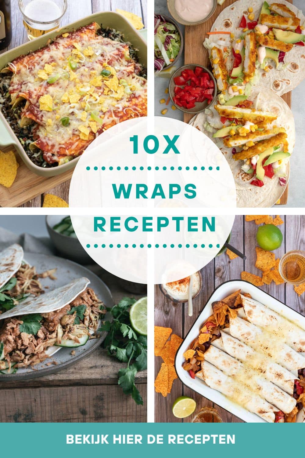 Recepten met wraps voor het avondeten of lunch