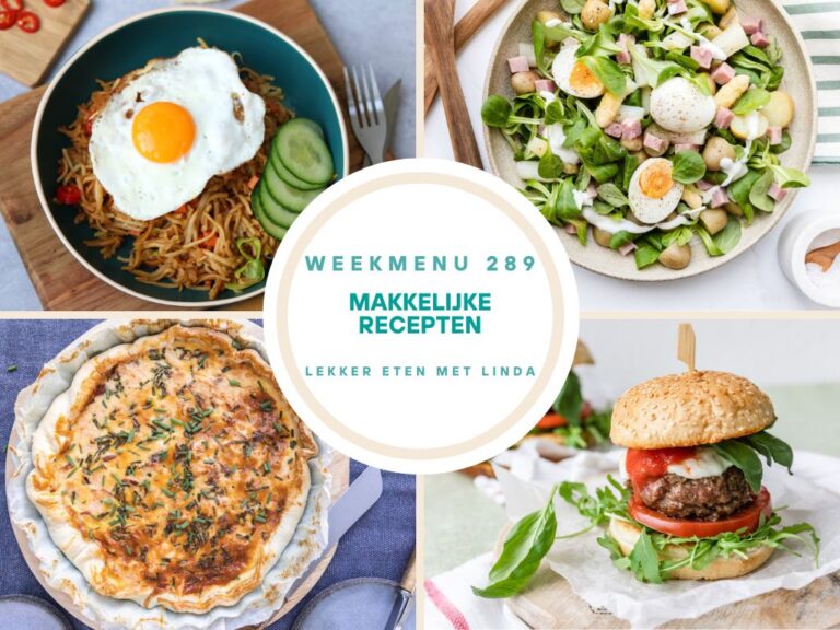 Weekmenu makkelijke recepten 289