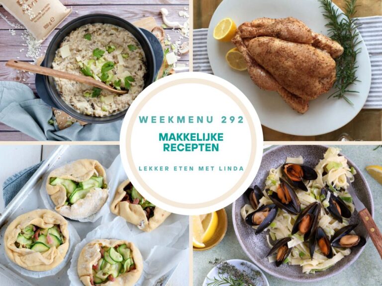 Weekmenu makkelijke recepten 292