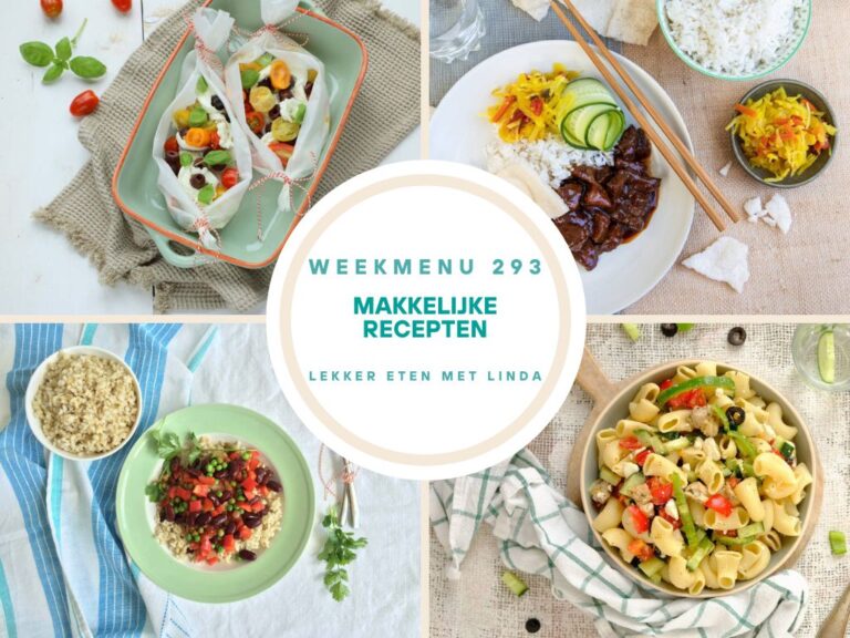 Weekmenu makkelijke recepten 293