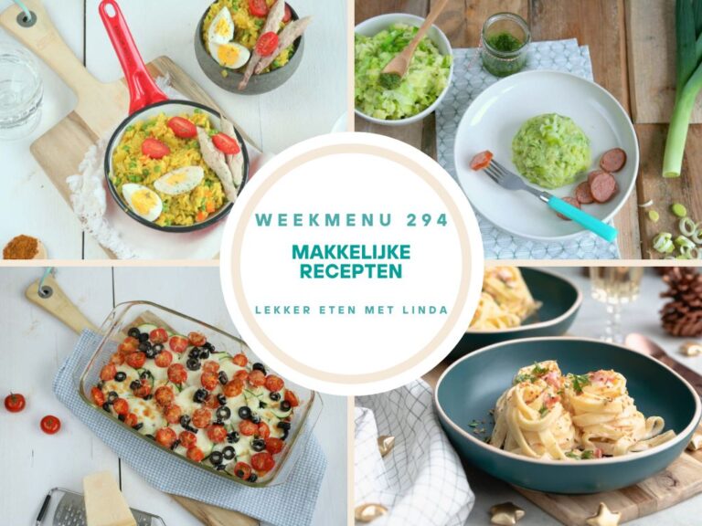 Weekmenu makkelijke recepten 294