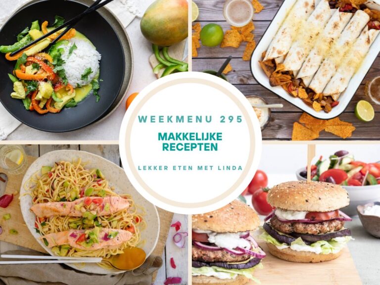 Weekmenu makkelijke recepten 295
