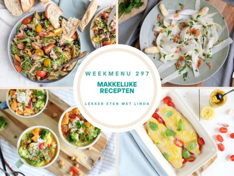Weekmenu makkelijke recepten 297