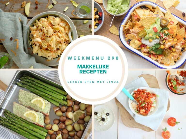 Weekmenu makkelijke recepten 298