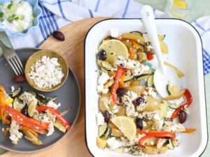 Griekse traybake met kip