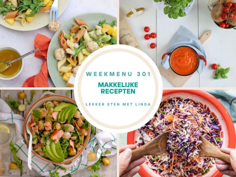 Weekmenu makkelijke recepten 301