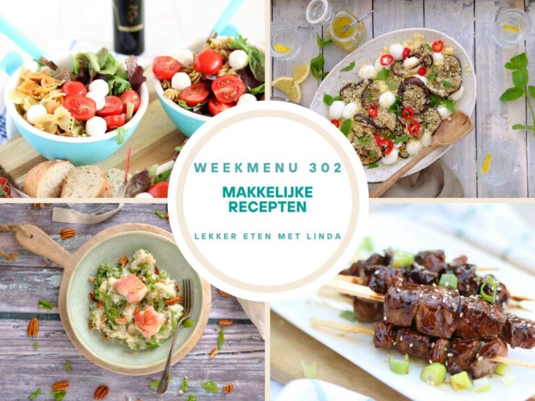 Weekmenu makkelijke recepten 302