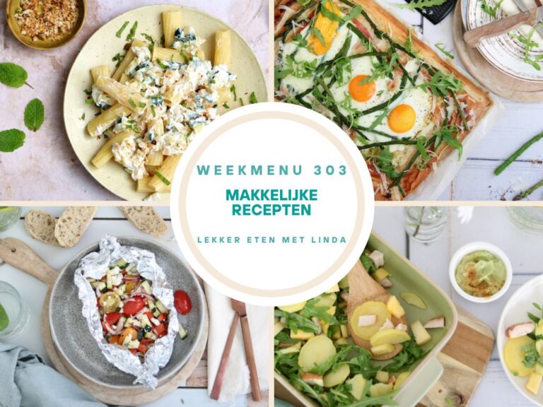 Weekmenu makkelijke recepten 303