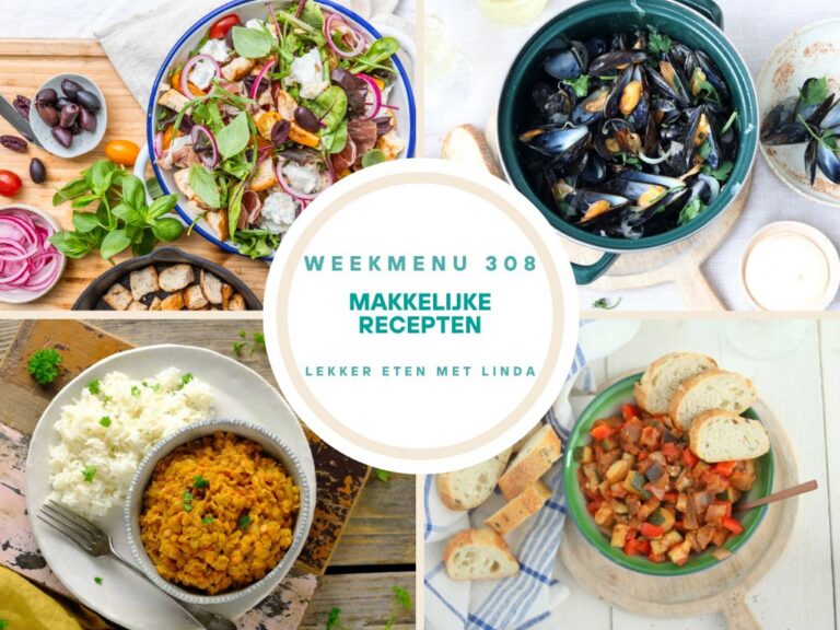 Weekmenu makkelijke recepten 308