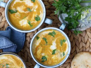 Pittige zoete aardappelsoep