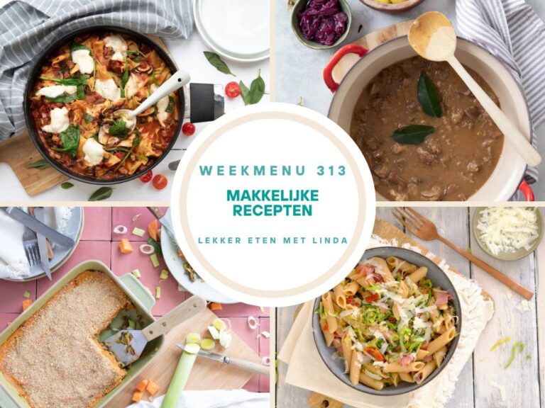 Weekmenu makkelijke recepten 313