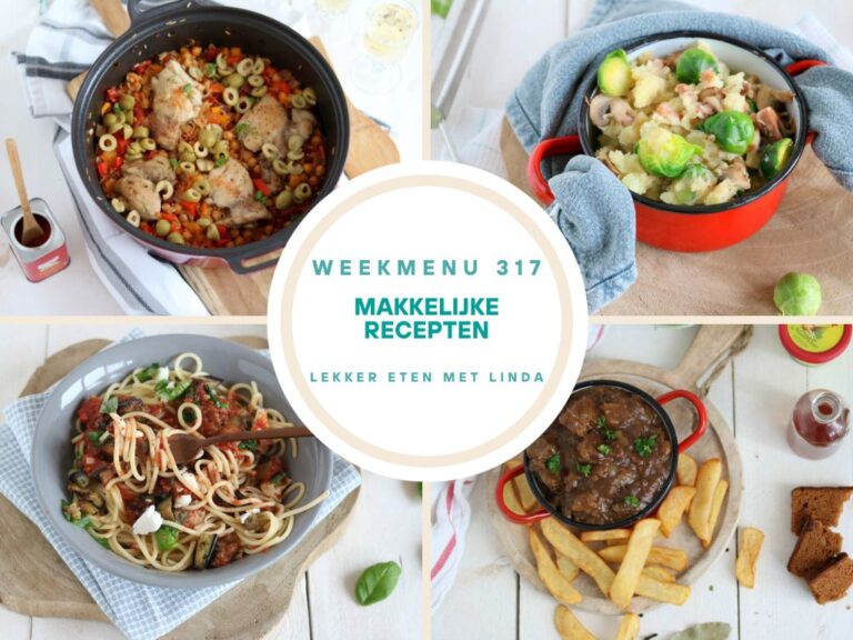 Weekmenu makkelijke recepten 317