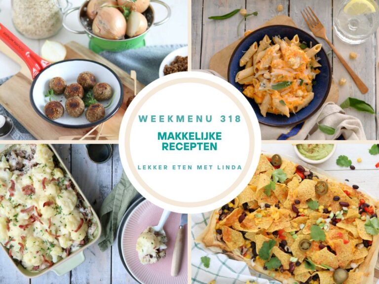 Weekmenu makkelijke recepten 318
