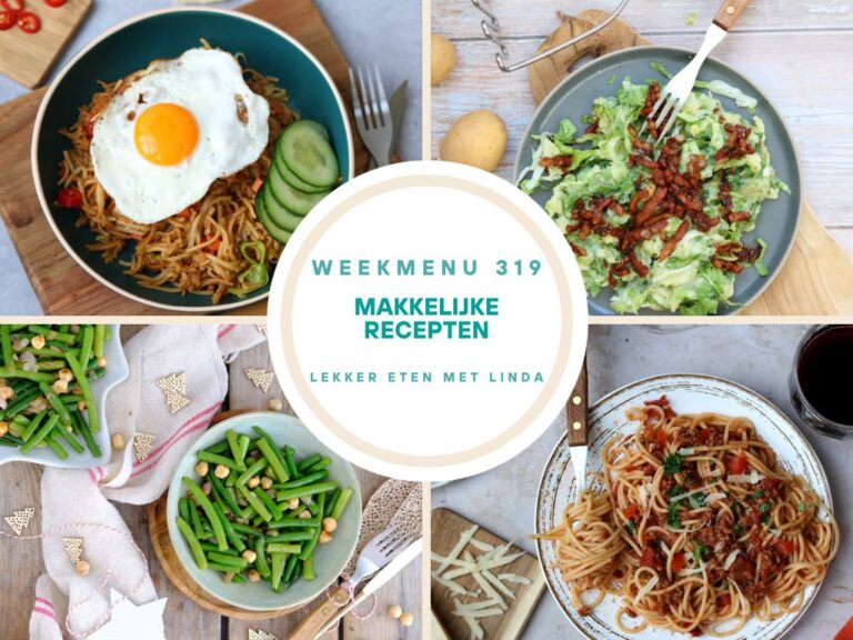 Weekmenu makkelijke recepten 319