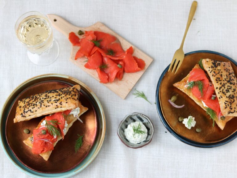 Hartige tompouce zalm