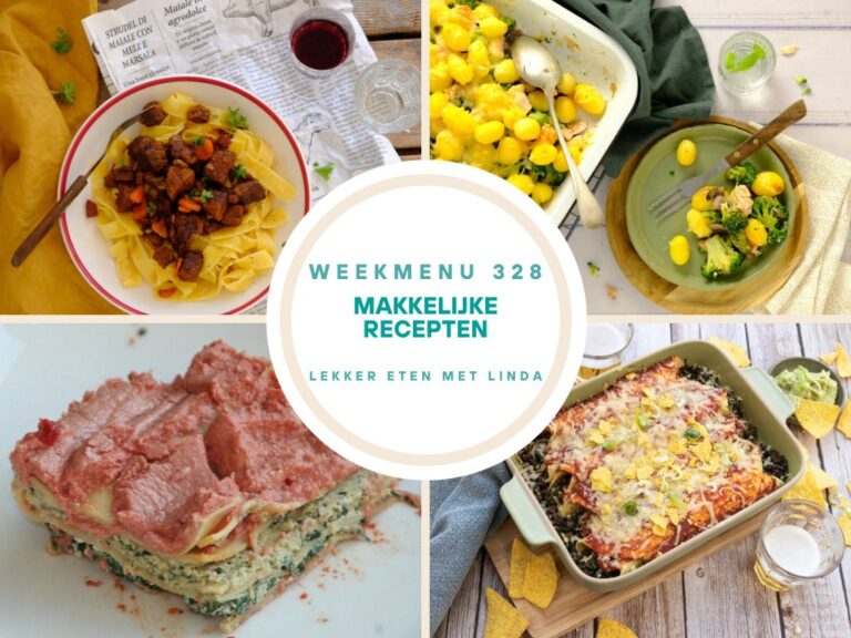 Weekmenu makkelijke recepten 328