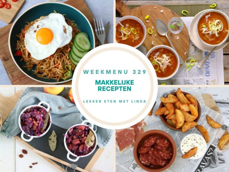 Weekmenu makkelijke recepten 329