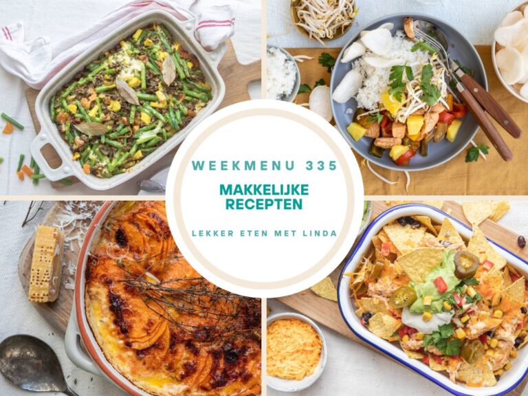 Weekmenu makkelijke recepten 335