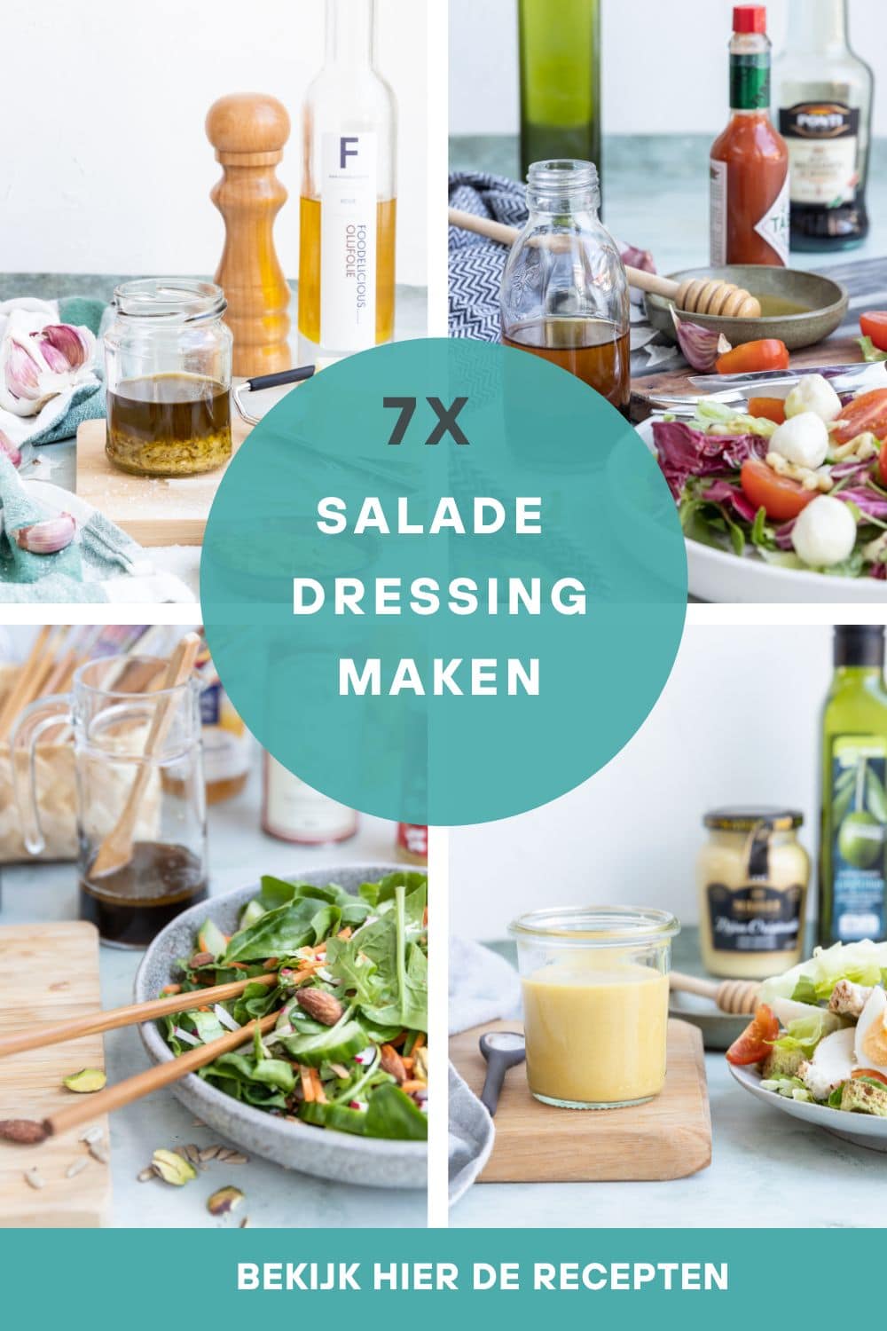 Salade dressing, salade dressing maken, dressing voor salade maken