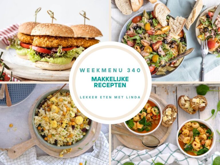 Weekmenu makkelijke recepten 340