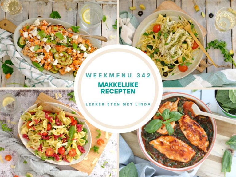 Weekmenu makkelijke recepten 342
