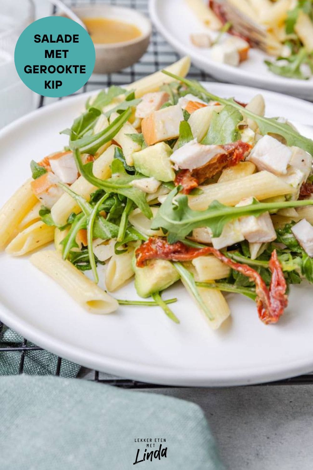 Salade met gerookte kip