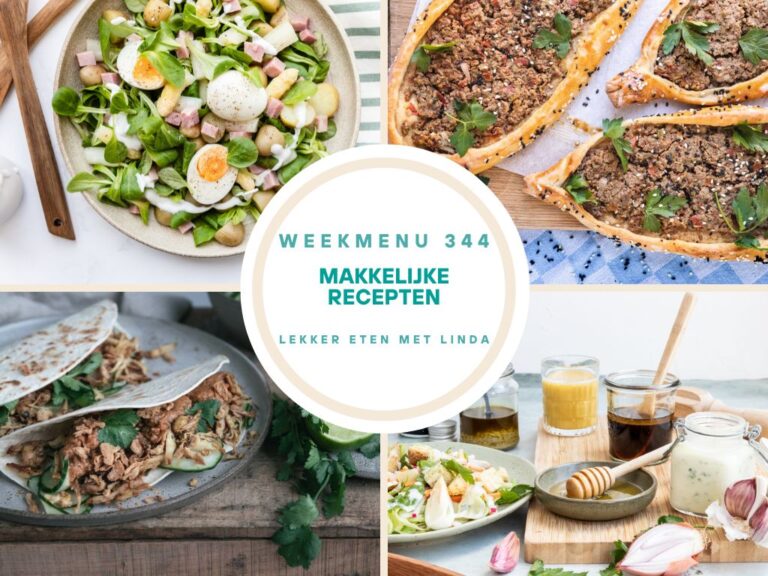 Weekmenu makkelijke recepten 344