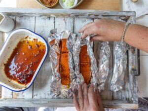 Zalm van de bbq