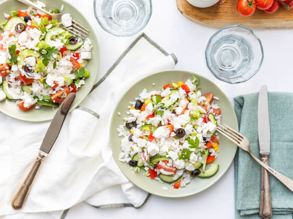 Rijstsalade