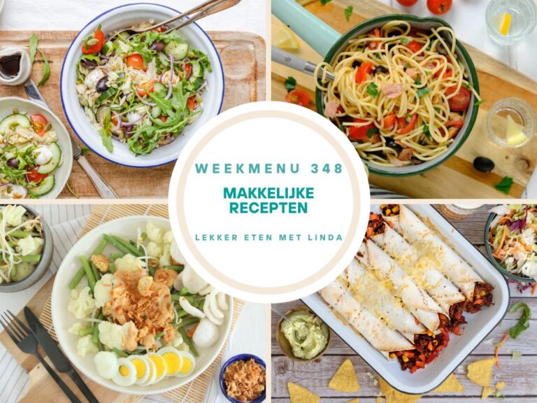 Weekmenu makkelijke recepten 348