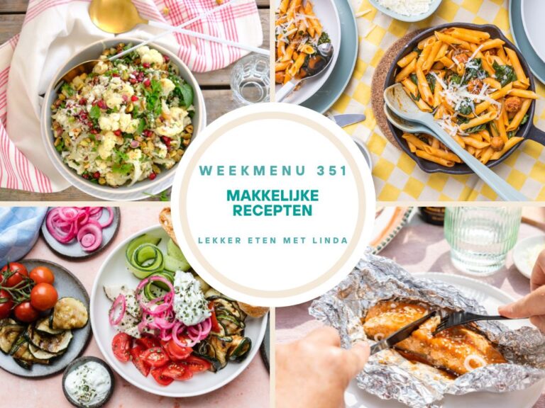 Weekmenu makkelijke recepten 351