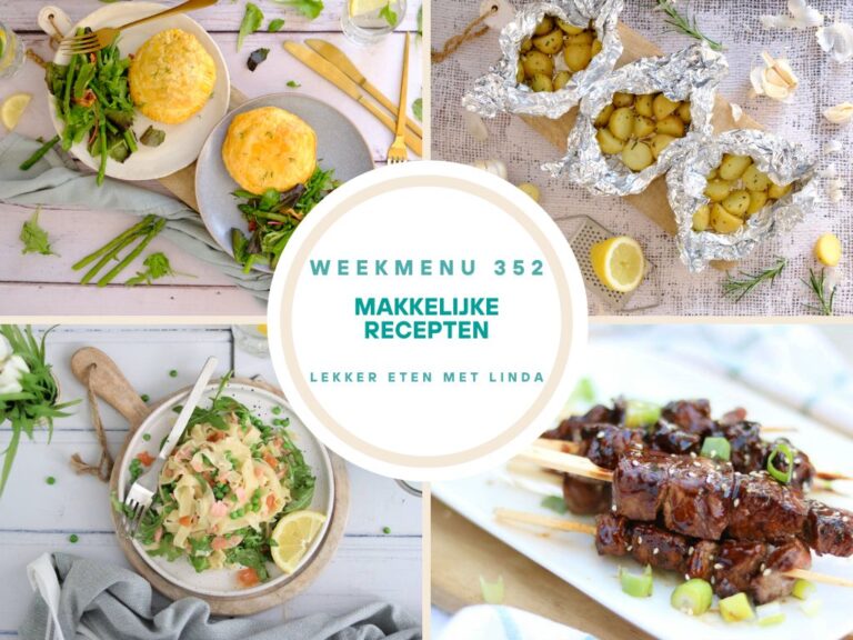 Weekmenu makkelijke recepten 352