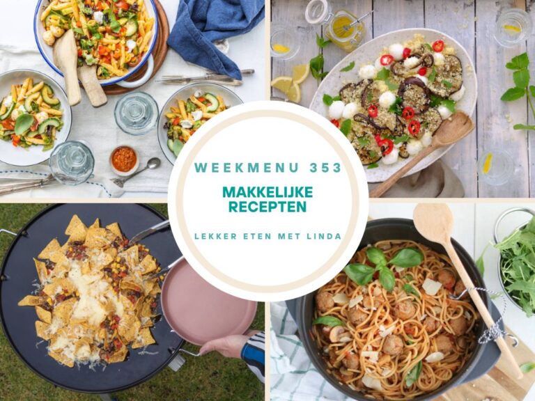 Weekmenu makkelijke recepten 353