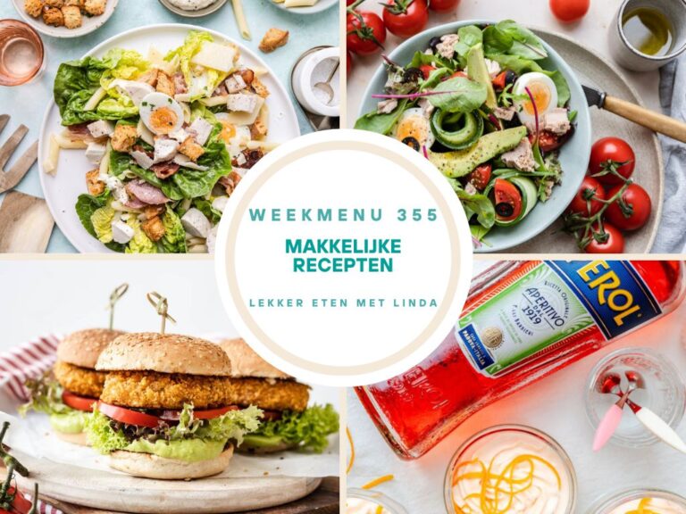 Weekmenu makkelijke recepten 355