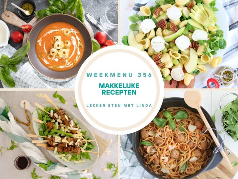 Weekmenu makkelijke recepten 356