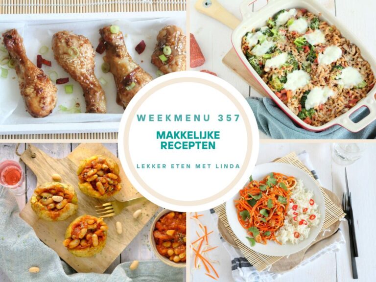 Weekmenu makkelijke recepten 357
