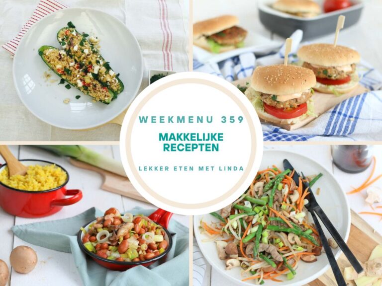 Weekmenu makkelijke recepten 359