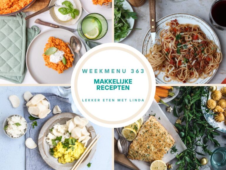 Weekmenu makkelijke recepten 363