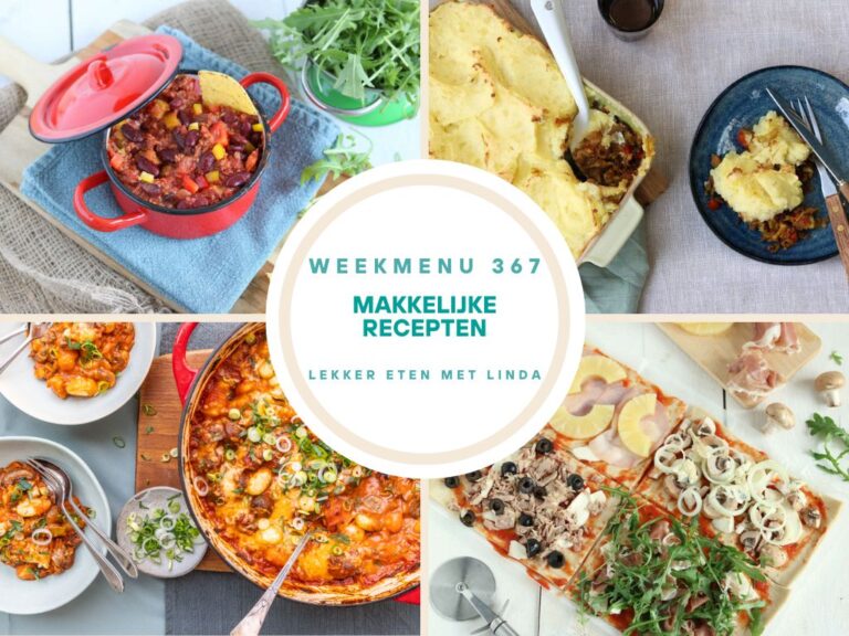 Weekmenu makkelijke recepten 367