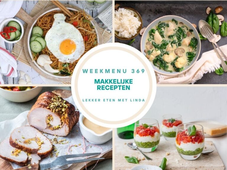 Weekmenu makkelijke recepten 369