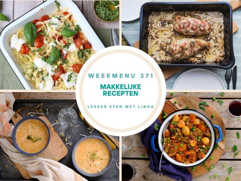 Weekmenu makkelijke recepten 371