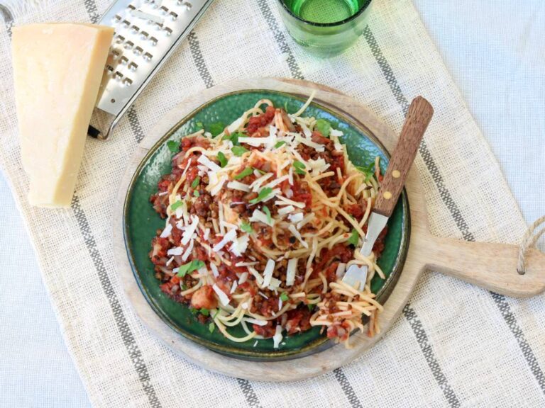 Vegetarische pastasaus