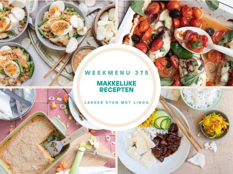 Weekmenu makkelijke recepten 375