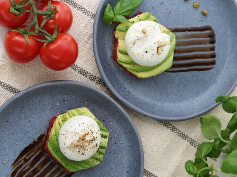 Caprese taart, salade caprese met een twist